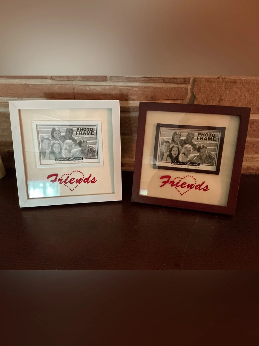 Friends Photo Frame - Pale Blue and Brown - Home Accents